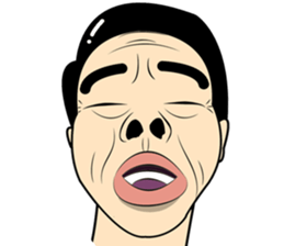 Face feelings sticker #14794847