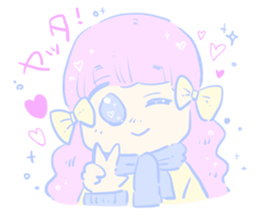 Yumekawa supporter girl sticker #14795481