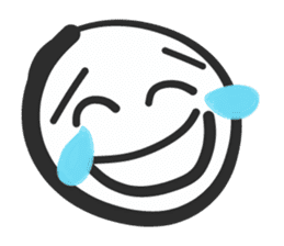 Emoji face - funny weird smiley sticker sticker #14796567