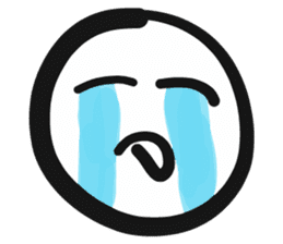 Emoji face - funny weird smiley sticker sticker #14796574