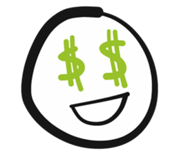 Emoji face - funny weird smiley sticker sticker #14796578