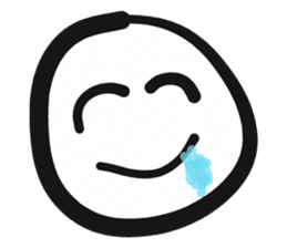 Emoji face - funny weird smiley sticker sticker #14796582