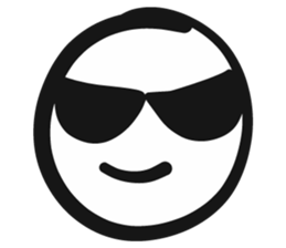 Emoji face - funny weird smiley sticker sticker #14796586