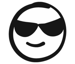 Emoji face - funny weird smiley sticker sticker #14796586