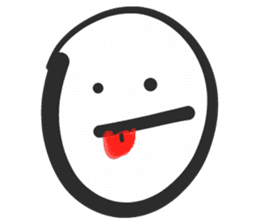 Emoji face - funny weird smiley sticker sticker #14796588