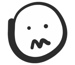 Emoji face - funny weird smiley sticker sticker #14796592