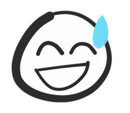 Emoji face - funny weird smiley sticker sticker #14796597