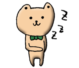 Cute Butler Bear2 sticker #14797197