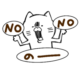 Full of energy cat sticker #14797449