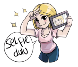 Cewek Medsos sticker #14797954