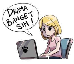 Cewek Medsos sticker #14797959