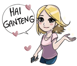 Cewek Medsos sticker #14797960