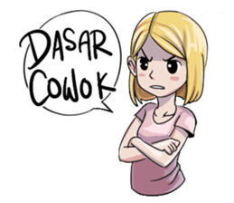 Cewek Medsos sticker #14797965