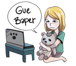 Cewek Medsos sticker #14797970