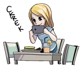 Cewek Medsos sticker #14797971