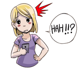 Cewek Medsos sticker #14797978