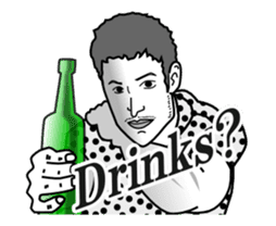 Drinking People (Animation) ENG.ver sticker #14798819