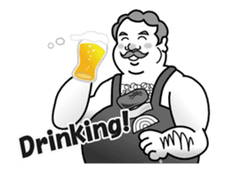 Drinking People (Animation) ENG.ver sticker #14798821