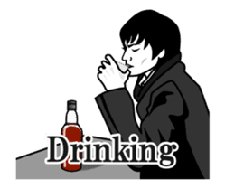 Drinking People (Animation) ENG.ver sticker #14798823