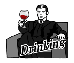 Drinking People (Animation) ENG.ver sticker #14798825