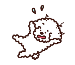Toypoodle loafs around at home 3 sticker #14798907