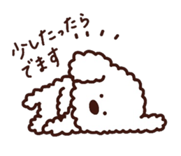 Toypoodle loafs around at home 3 sticker #14798909
