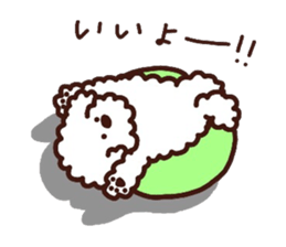 Toypoodle loafs around at home 3 sticker #14798921