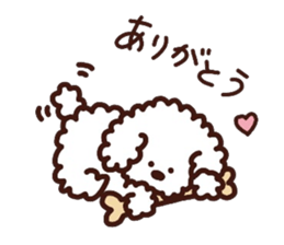 Toypoodle loafs around at home 3 sticker #14798923