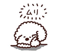 Toypoodle loafs around at home 3 sticker #14798929
