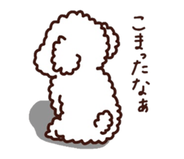 Toypoodle loafs around at home 3 sticker #14798932