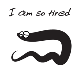 black worm sticker #14799183