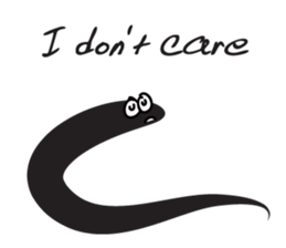 black worm sticker #14799187