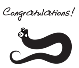 black worm sticker #14799189