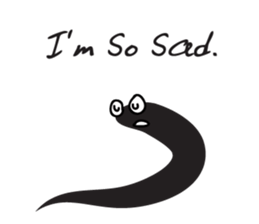 black worm sticker #14799193