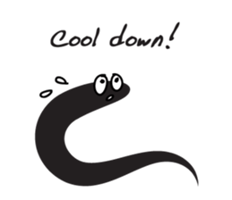 black worm sticker #14799194