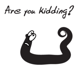 black worm sticker #14799195