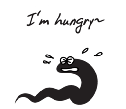 black worm sticker #14799199