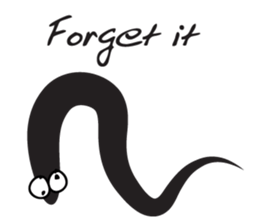 black worm sticker #14799201