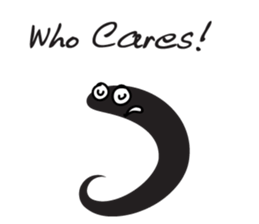 black worm sticker #14799205