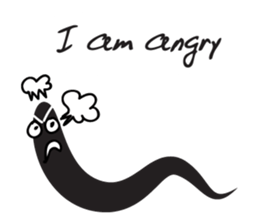 black worm sticker #14799206