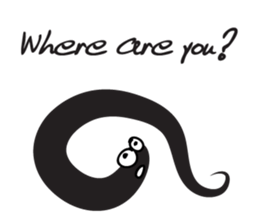 black worm sticker #14799210