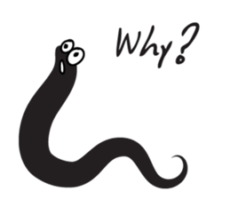 black worm sticker #14799211