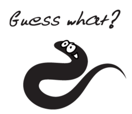 black worm sticker #14799212