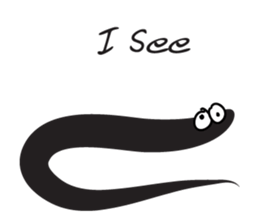 black worm sticker #14799215