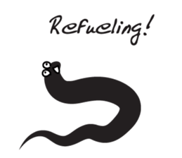 black worm sticker #14799221