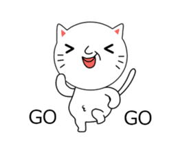 ultra high speed motion cat EG sticker #14799488