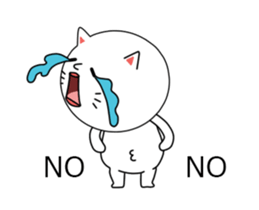 ultra high speed motion cat EG sticker #14799489