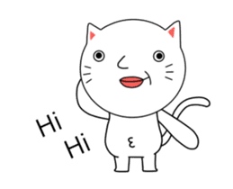 ultra high speed motion cat EG sticker #14799490