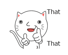 ultra high speed motion cat EG sticker #14799495