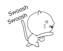 ultra high speed motion cat EG sticker #14799496